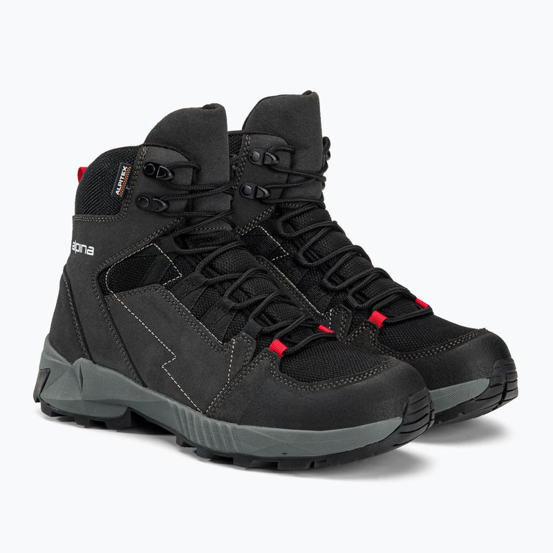 Взуття трекінгове чоловіче Alpina Tracker Mid black/grey 4