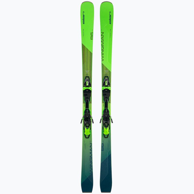 Лижі гірські Elan Wingman 86 CTI Fusion X + EMX 12 green 10