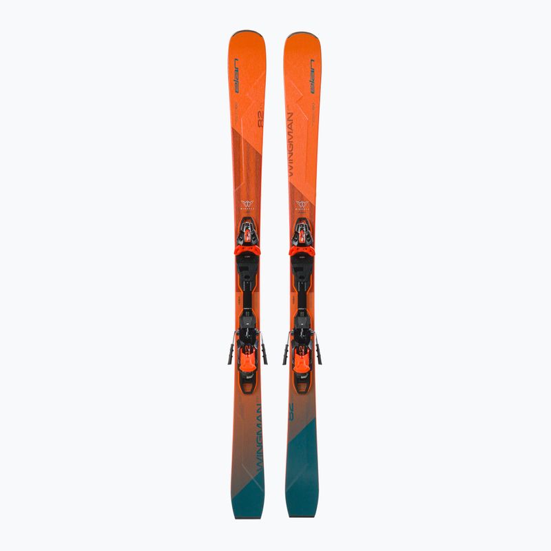 Лижі гірські Elan Wingman 82 CTI Fusion + EMX 12 orange/blue