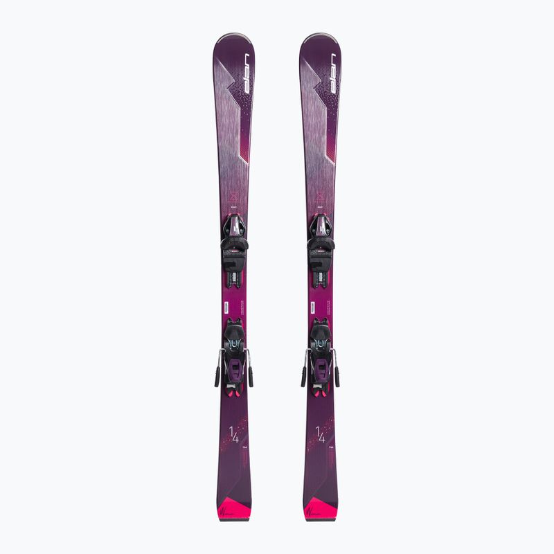 Лижі гірські жіночі Elan Insomnia 14 TI PS + ELW 9 black/purple
