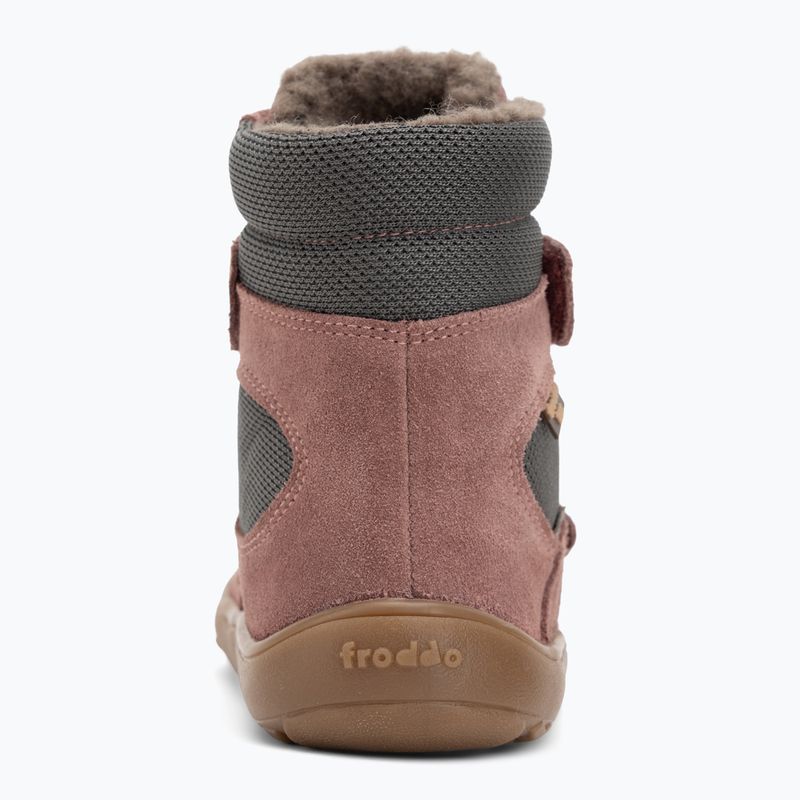 Черевики зимові barefoot дитячі Froddo Tex Winter grey/pink 6