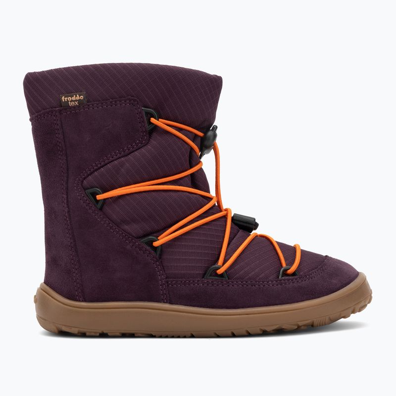 Черевики зимові barefoot дитячі Froddo Tex Track Wool purple 2