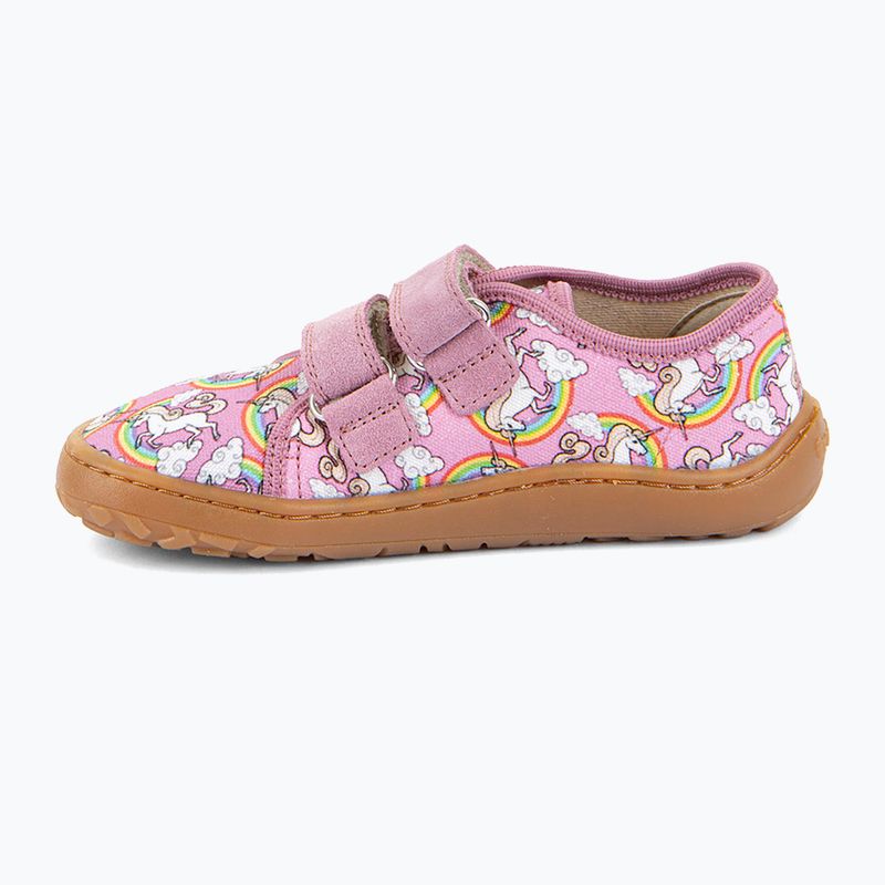 Взуття барефоот дитяче Froddo Canvas white/pink 2