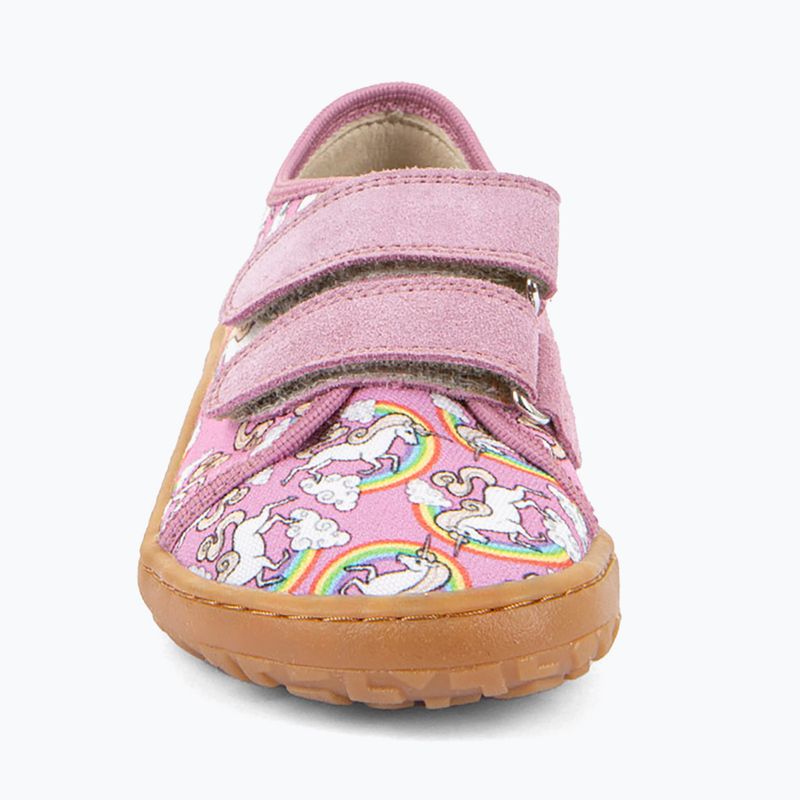Взуття барефоот дитяче Froddo Canvas white/pink 3