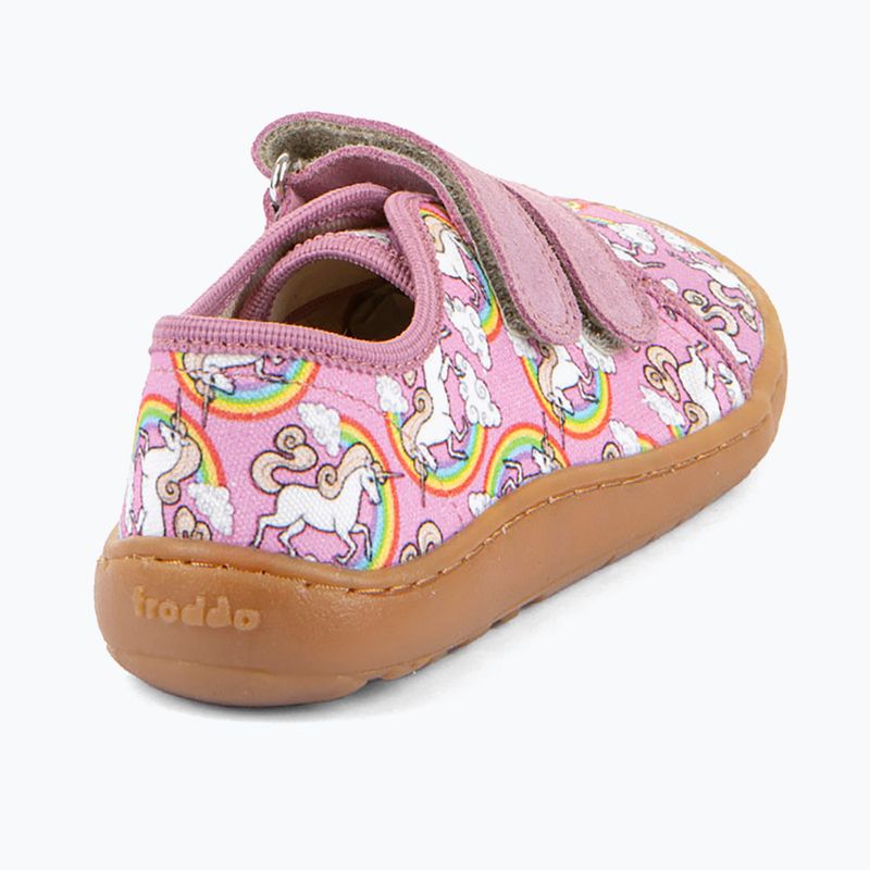 Взуття барефоот дитяче Froddo Canvas white/pink 4