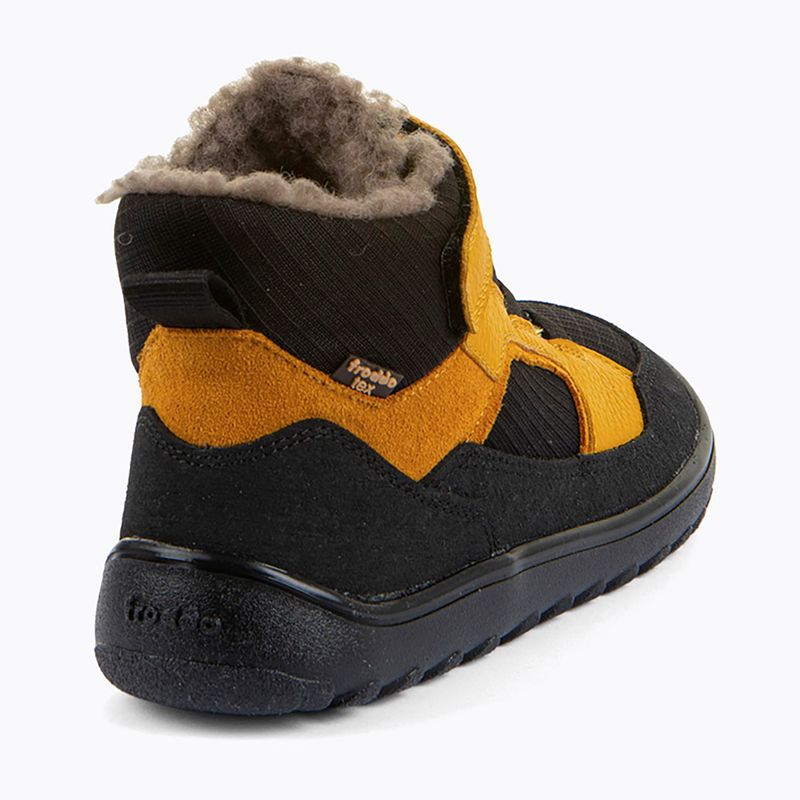 Черевики зимові barefoot дитячі Froddo Barefoot Up Path Tex black/yellow 5