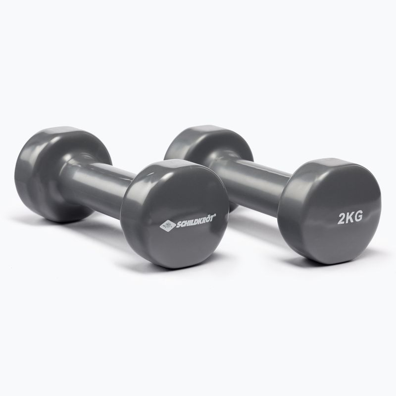 Гантелі вінілові Schildkröt set Vinyl Dumbbells сірі 960006