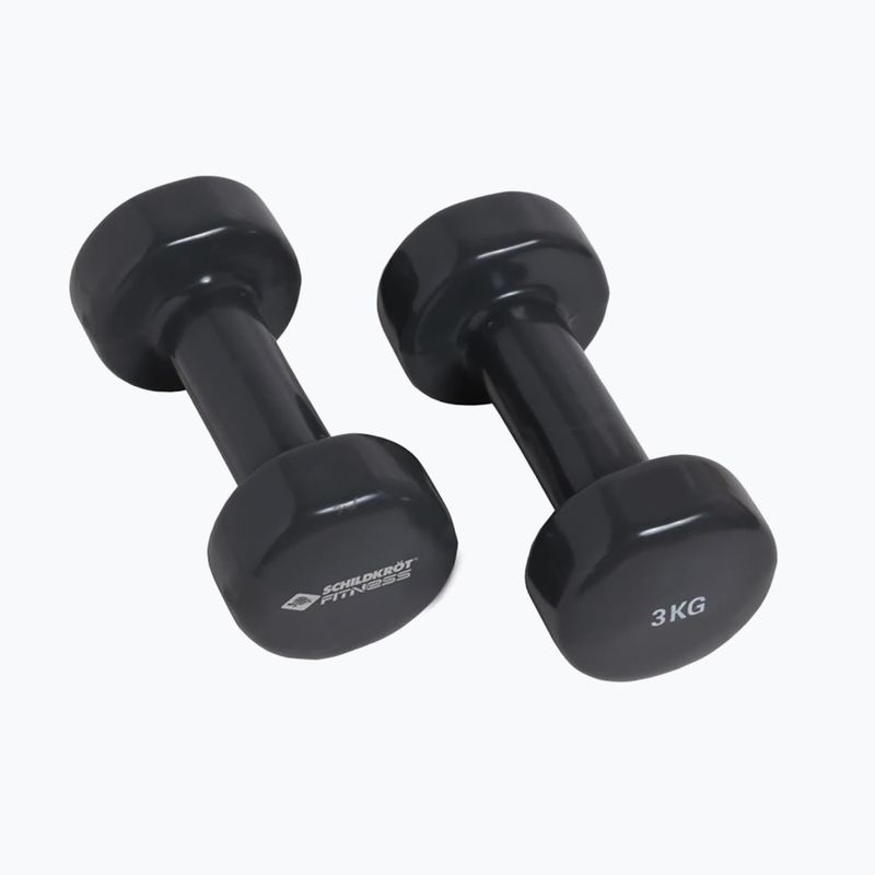 Гантелі вінілові Schildkröt set Vinyl Dumbbells 3кг чорні 960007