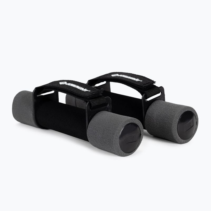 Гантелі Schildkröt set Soft Dumbbells 2 x 1 кг чорно-сірі 960009
