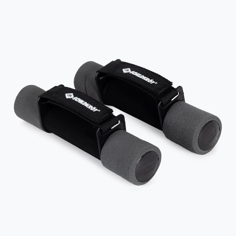 Гантелі Schildkröt set Soft Dumbbells 2 x 1 кг чорно-сірі 960009 2