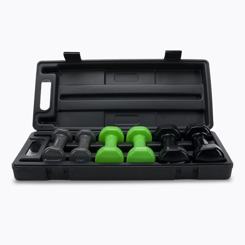 Набір гантелей Schildkröt set Vinyl Dumbbells in Suitcase 960010 10