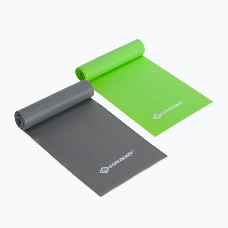 Набір гімнастичних гумок для вправ Schildkröt Set of 2 Resistance Bands чорні/зелені 960120 2