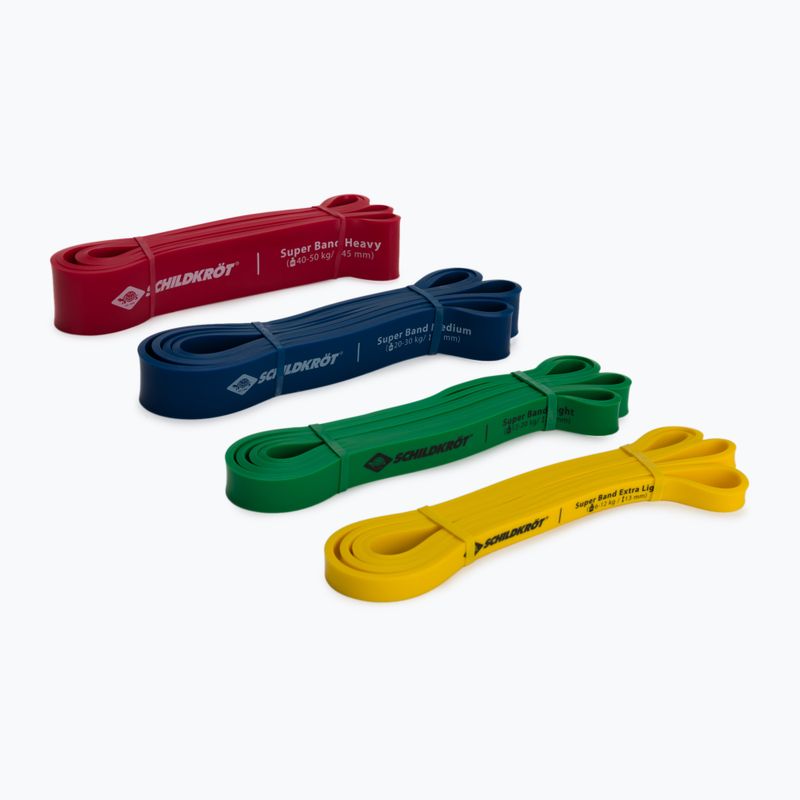 Гумки для вправ  Schildkröt set of 4 Super BAND кольорові 960229
