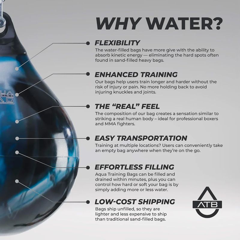 Боксерська груша Aqua Training Bag Punching Bag 21" червона 6
