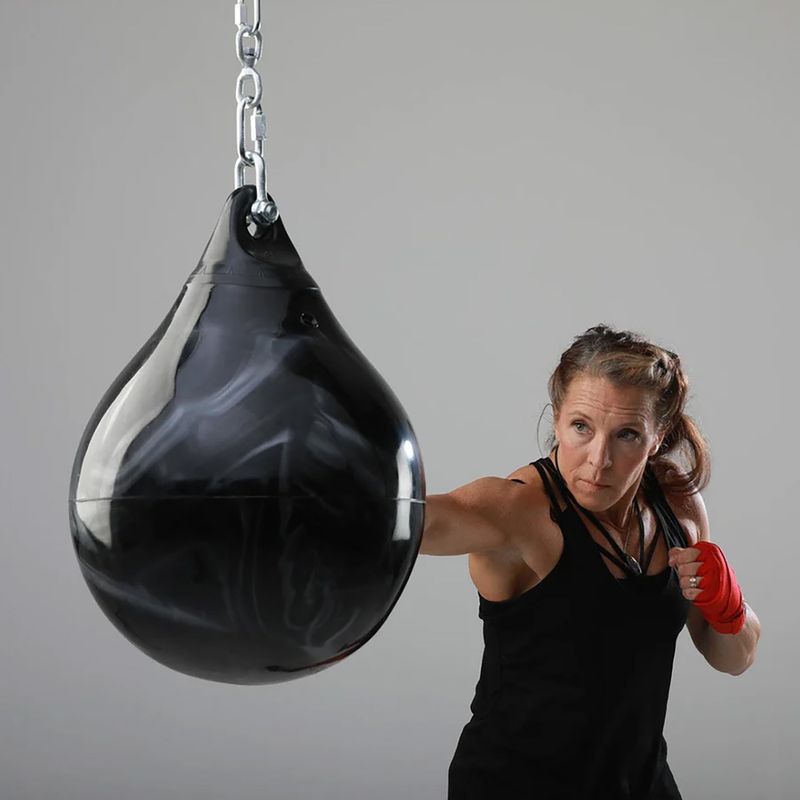 Aqua Training Bag Punching Pear 18" чорний/сріблястий 6