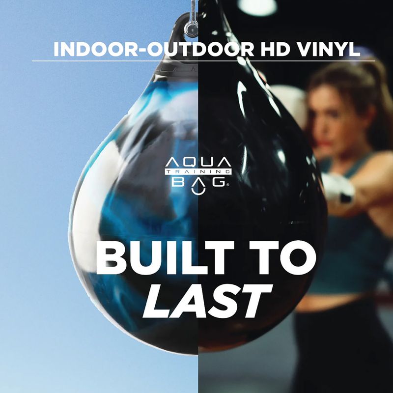 Боксерська груша Aqua Training Bag Energy Punching Bag 15" чорний/сріблястий 5