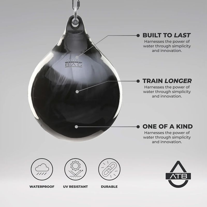 Боксерська груша Aqua Training Bag Energy Punching Bag 15" чорна 7