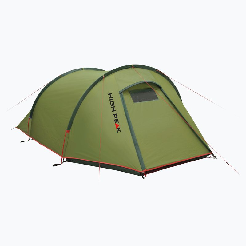 Намет кемпінговий для 3х осіб High Peak Kite 3 pesto/red 2