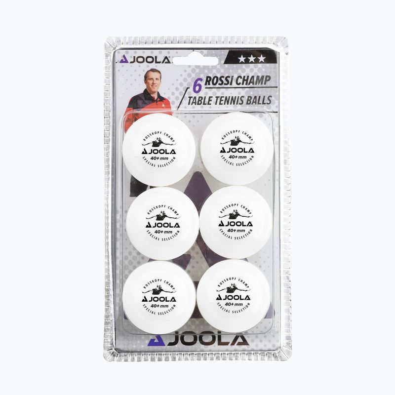 М'ячики для настільного тенісу JOOLA Rossi Champ 40+ 6 шт. white