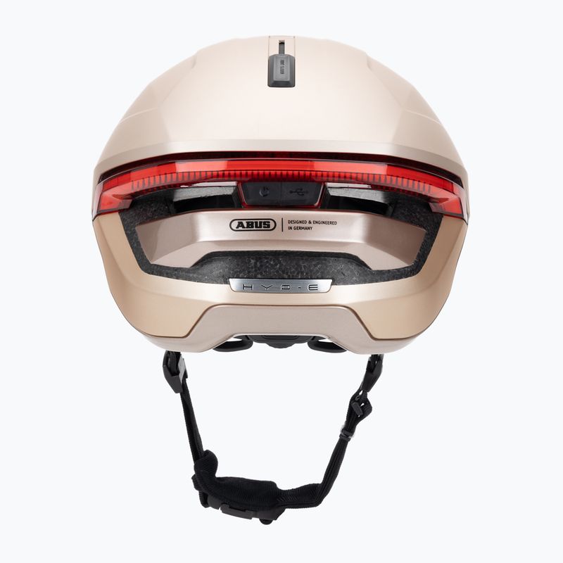 Шолом велосипедний з показчиками повороту ABUS Hyp-E champagne gold 4