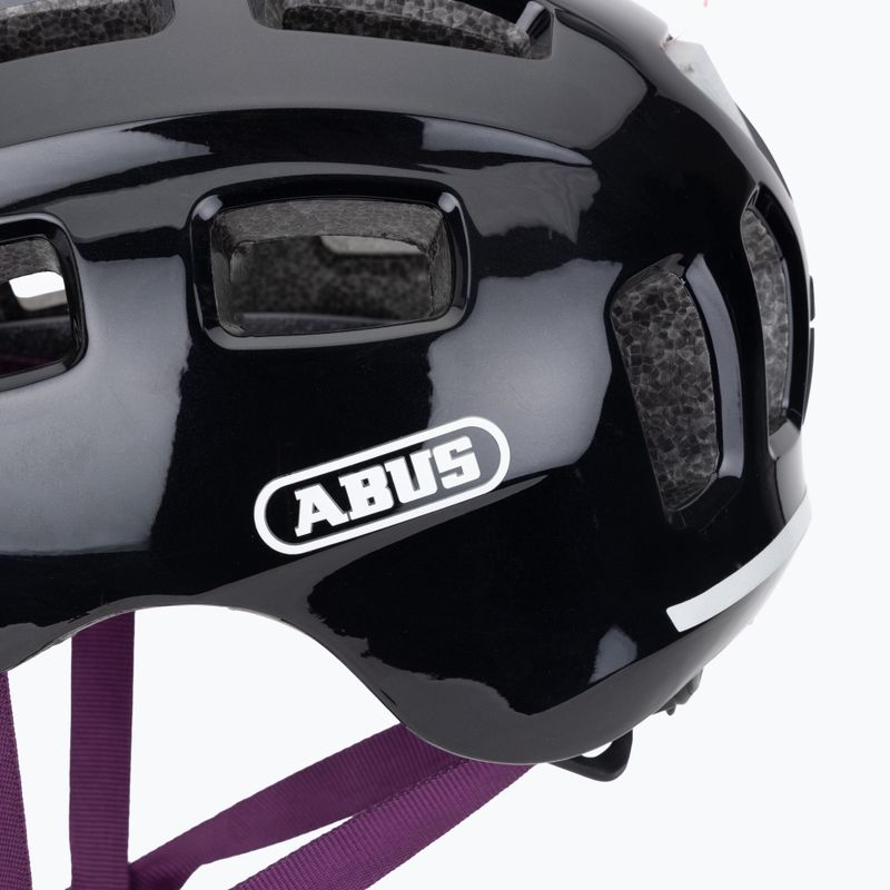 Шолом велосипедний дитячий ABUS Youn-I 2.0 black violet 8