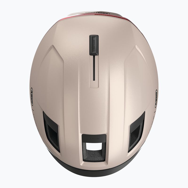 Шолом велосипедний з показчиками повороту ABUS Hyp-E champagne gold 7