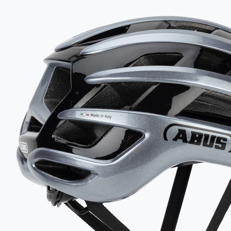 Шолом велосипедний ABUS Airbreaker 2.0 graphite silver 7