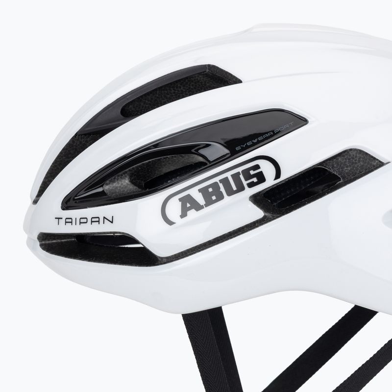 Шолом велосипедний ABUS Taipan shiny white 7