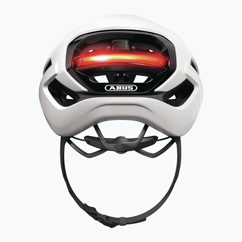 Шолом велосипедний ABUS Taipan LED shiny white 5