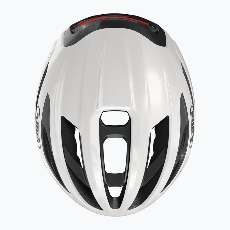 Шолом велосипедний ABUS Taipan LED shiny white 6