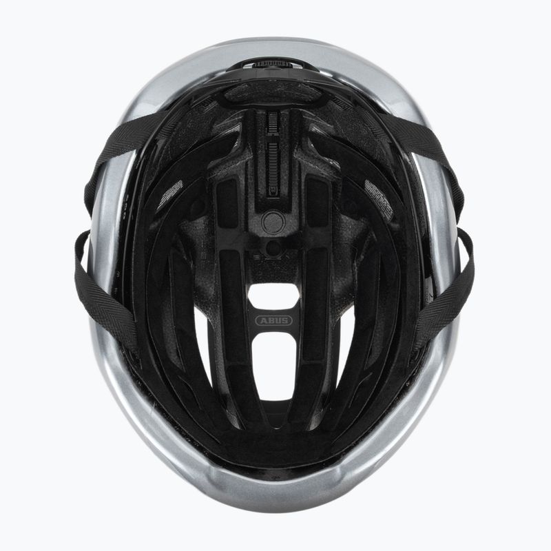Шолом велосипедний ABUS Taipan LED graphite silver 5