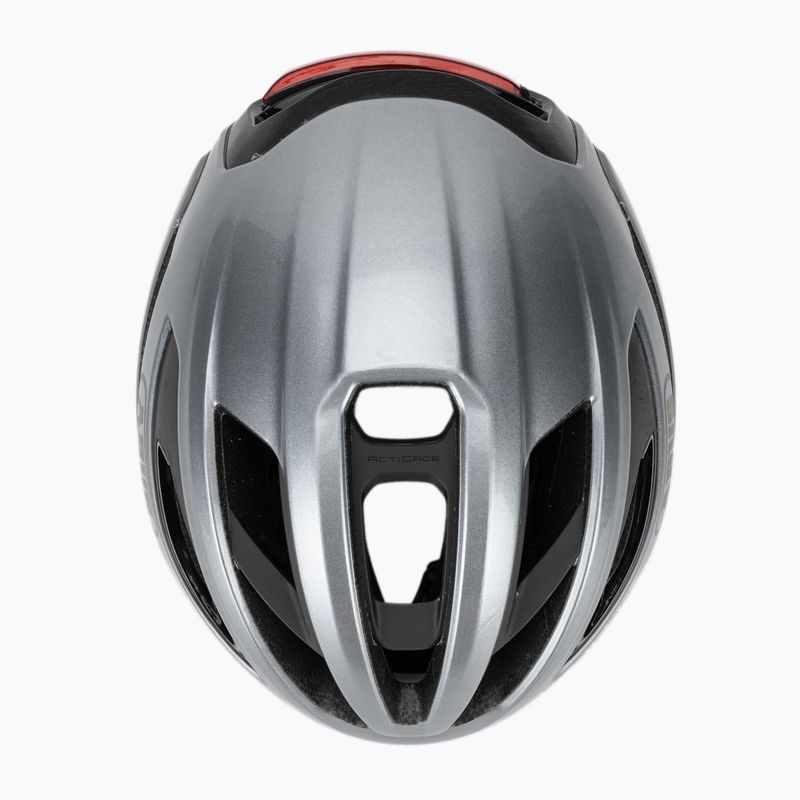 Шолом велосипедний ABUS Taipan LED graphite silver 6