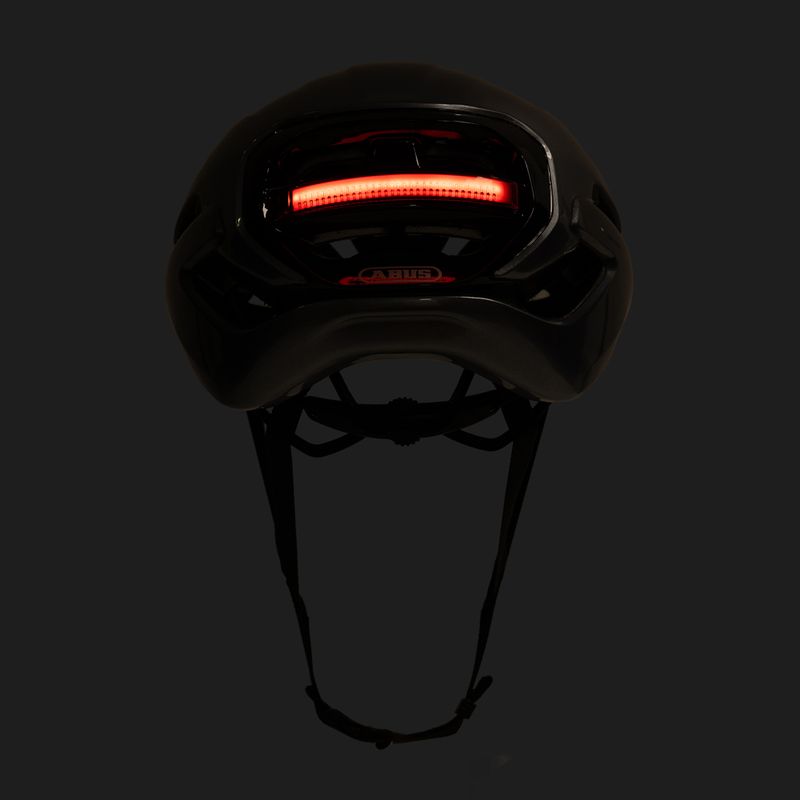 Шолом велосипедний ABUS Taipan LED graphite silver 9