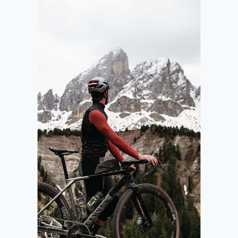 Шолом велосипедний ABUS Taipan LED graphite silver 7