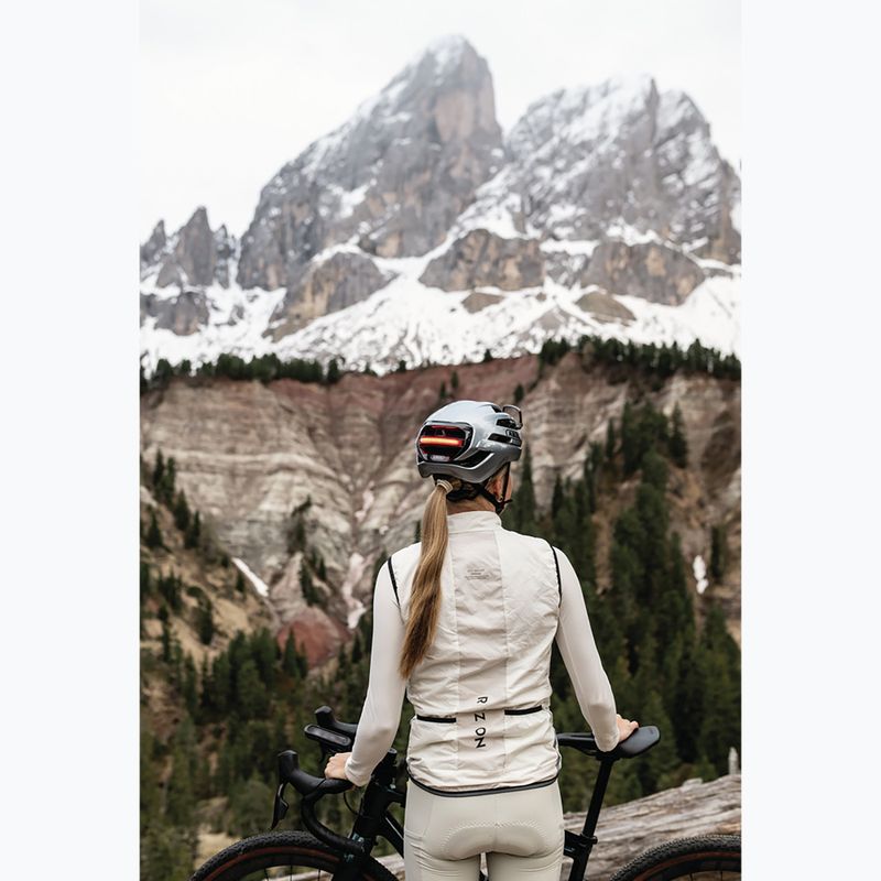 Шолом велосипедний ABUS Taipan LED graphite silver 9