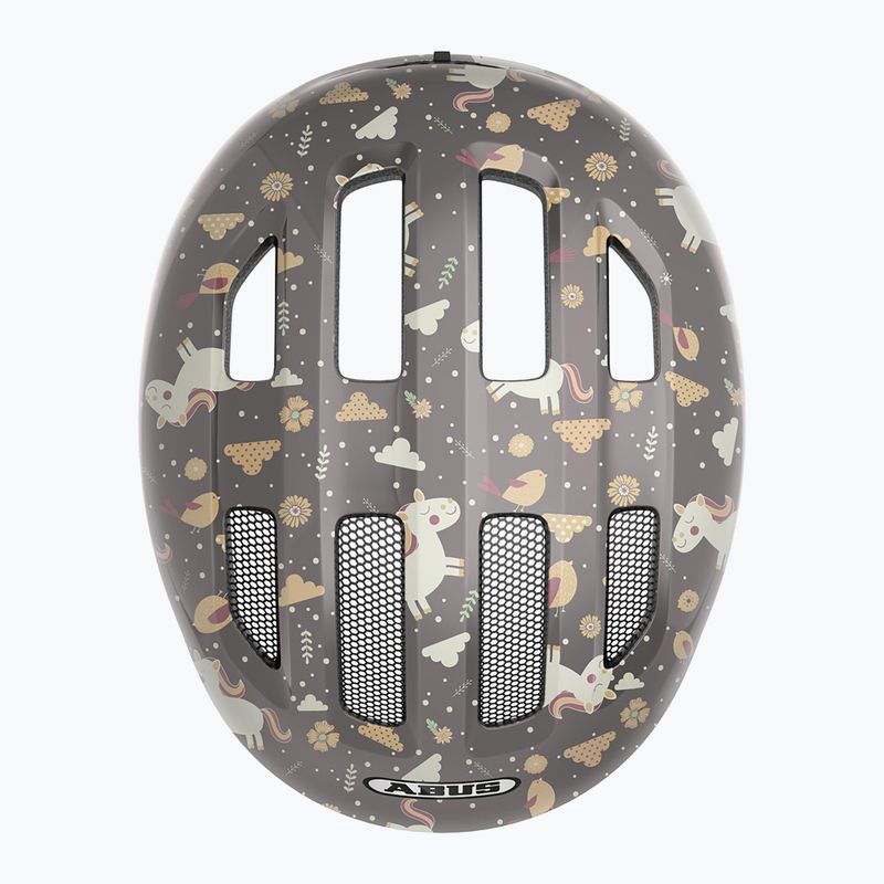 Дитячий велосипедний шолом ABUS Smiley 3.0 grey horse 4