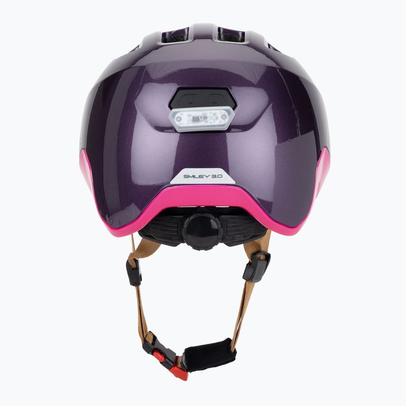 Шолом велосипедний дитячий ABUS Smiley 3.0 ACE LED royal purple 4