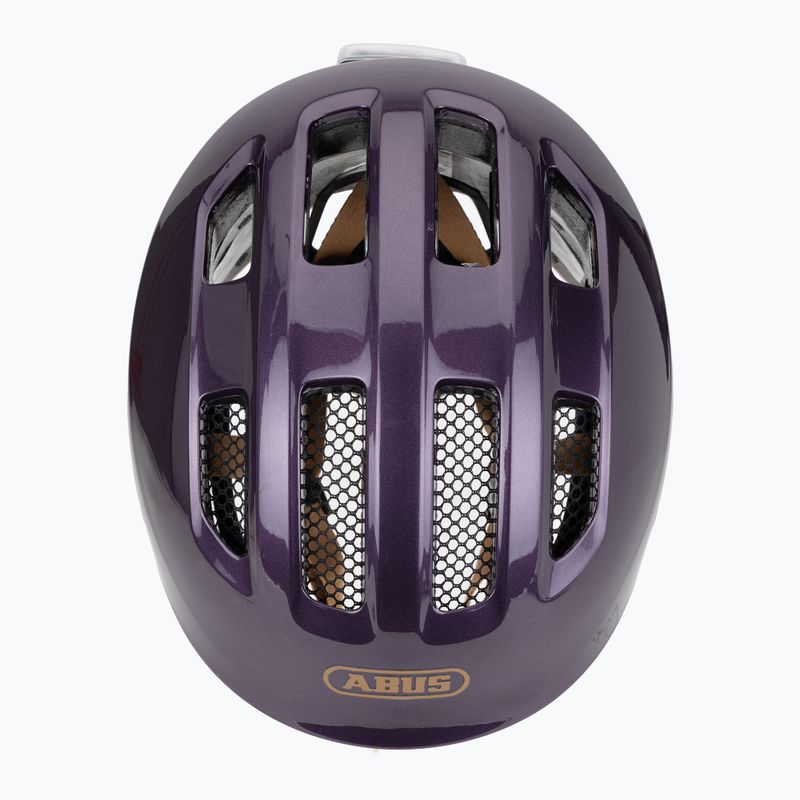 Шолом велосипедний дитячий ABUS Smiley 3.0 ACE LED royal purple 6