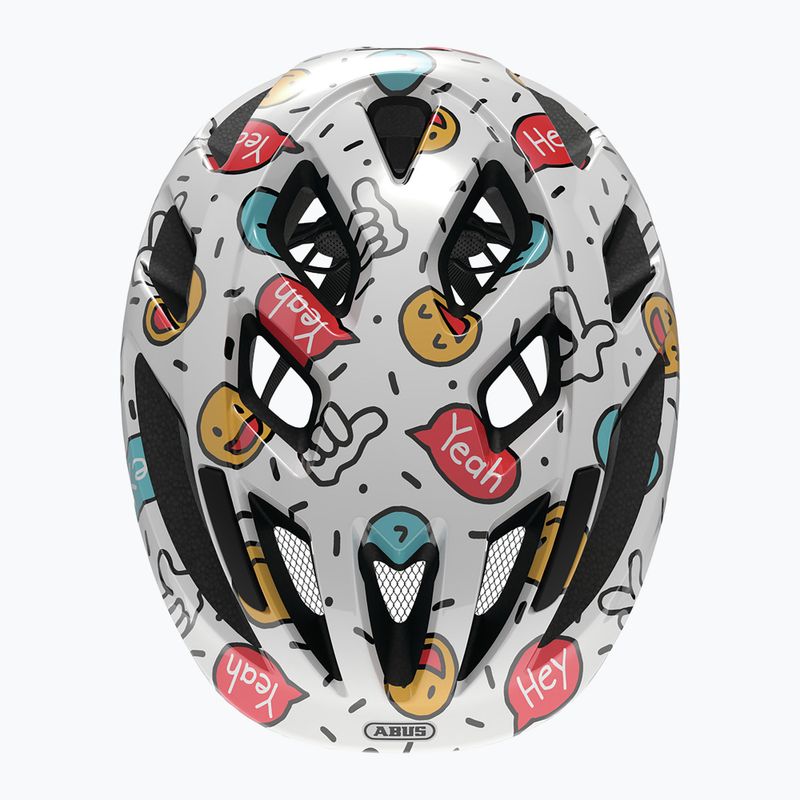 Дитячий велосипедний шолом ABUS Smooty 2.0 white smiley 4