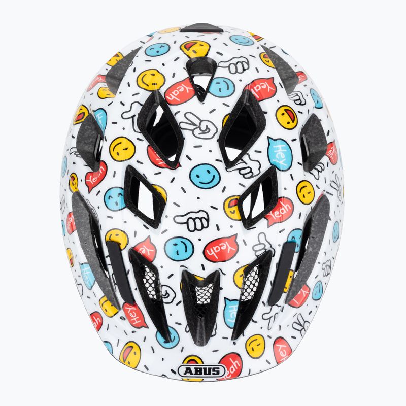 Шолом велосипедний дитячий ABUS Smooty 2.0 white smiley 6