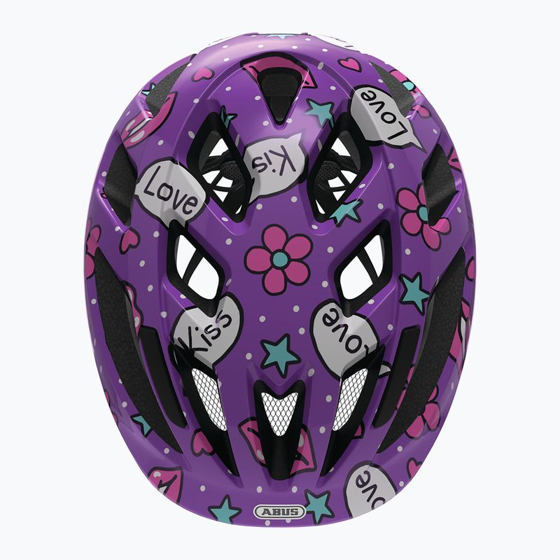 Шолом велосипедний дитячий ABUS Smooty 2.0 purple kisses 4
