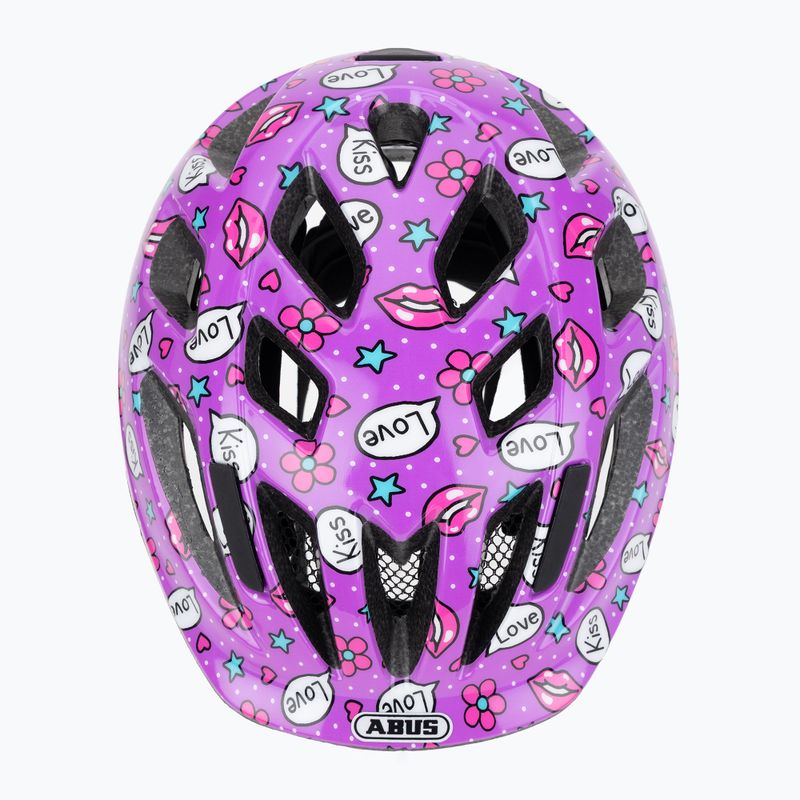 Шолом велосипедний дитячий ABUS Smooty 2.0 purple kisses 6