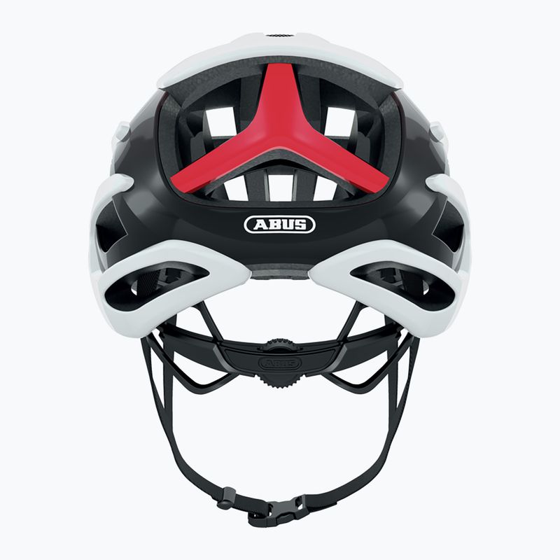 Шолом велосипедний ABUS AirBreaker white/red 8