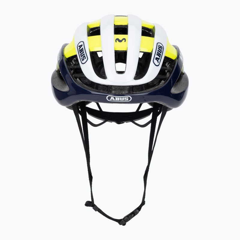 Шолом велосипедний ABUS AirBreaker Movistar Team 24 navy/yellow/white 2