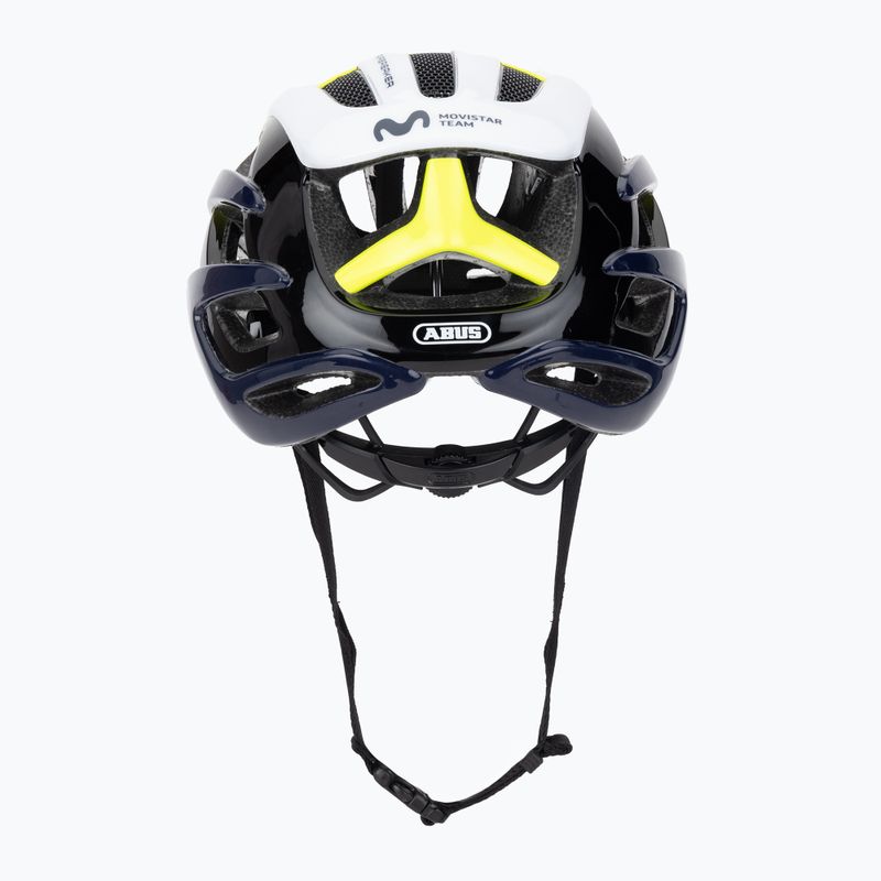 Шолом велосипедний ABUS AirBreaker Movistar Team 24 navy/yellow/white 4