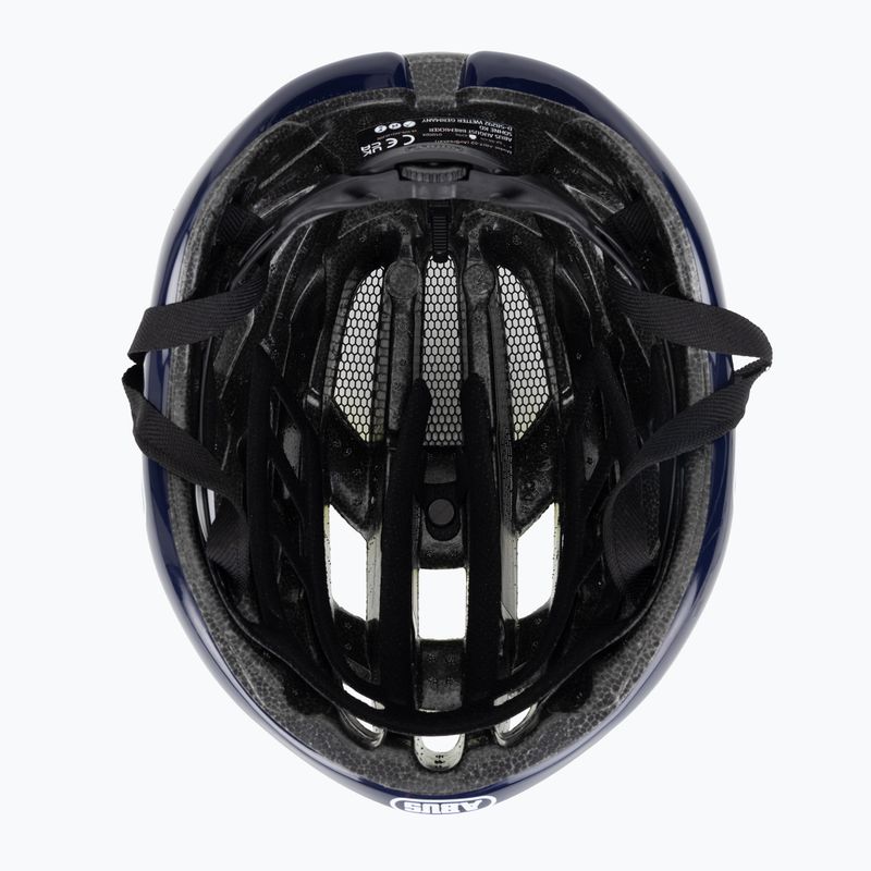 Шолом велосипедний ABUS AirBreaker Movistar Team 24 navy/yellow/white 5