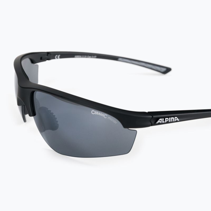 Окуляри велосипедні Alpina Tri-Effect 2.1 black matte/black mirror/clear/orange mirr 5