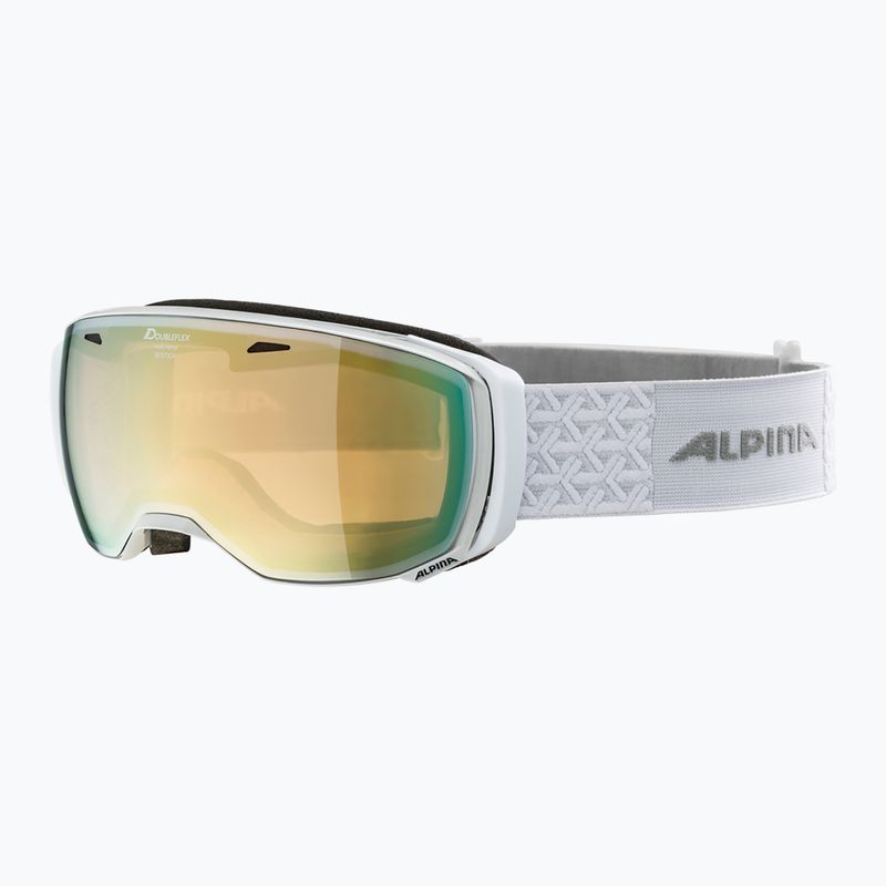 Маска лижна Alpina Estetica Q-Lite pearlwhite gloss/mandarin sph 6