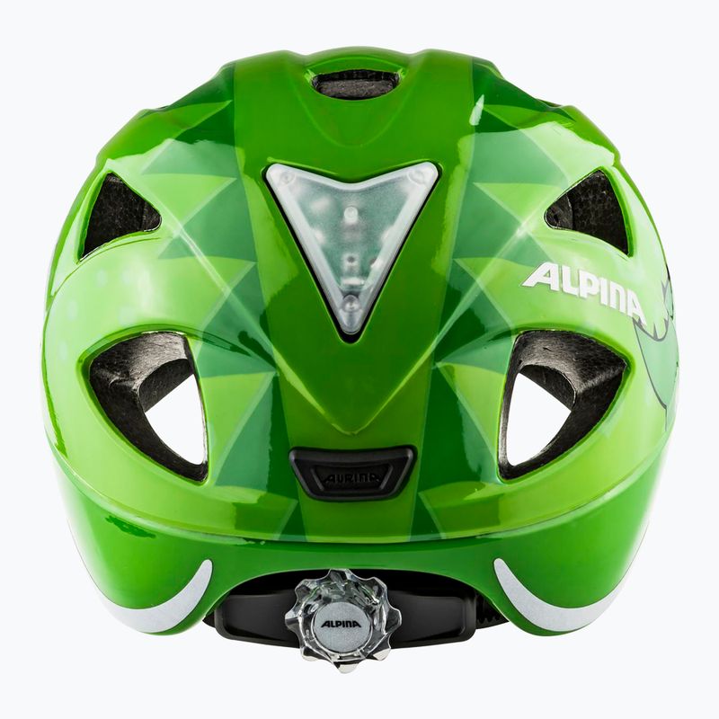 Шолом велосипедний дитячий Alpina Ximo Flash green dino gloss 4