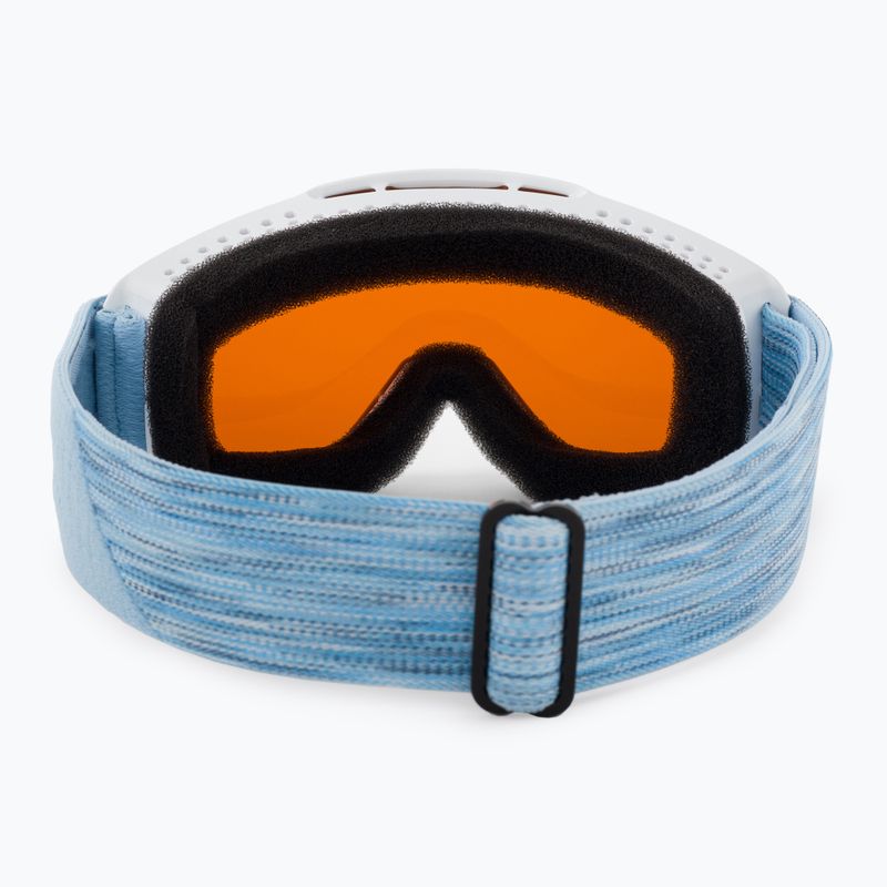 Маска лижна дитяча Alpina Piney white/skyblue matt/orange 3